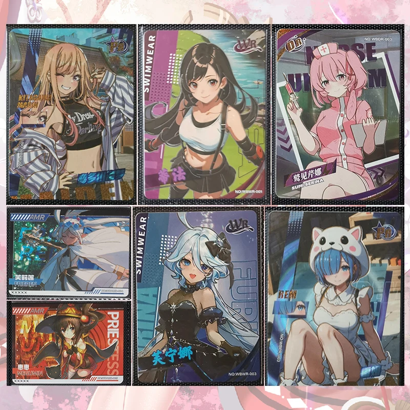 Anime Goddess Story PR DR WR AMR Card Kitagawa Marin Rem Furina Ganyu Collectible Cards Christmas Birthday Gifts Children's Toys