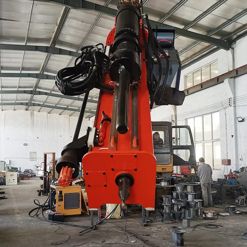 High Efficiency Rock Drilling Splitting Combined Machine, Hydraulic Rock Breaking Attachment for Quarry Stone Mining