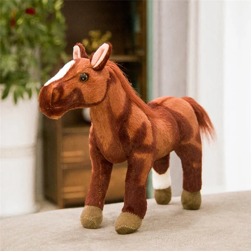 

Stable Performance-50CM Cute Cartoon Simulation Horse Plush Toy Doll Home Decoration Ornaments Children Kawaii Toy,A Durable