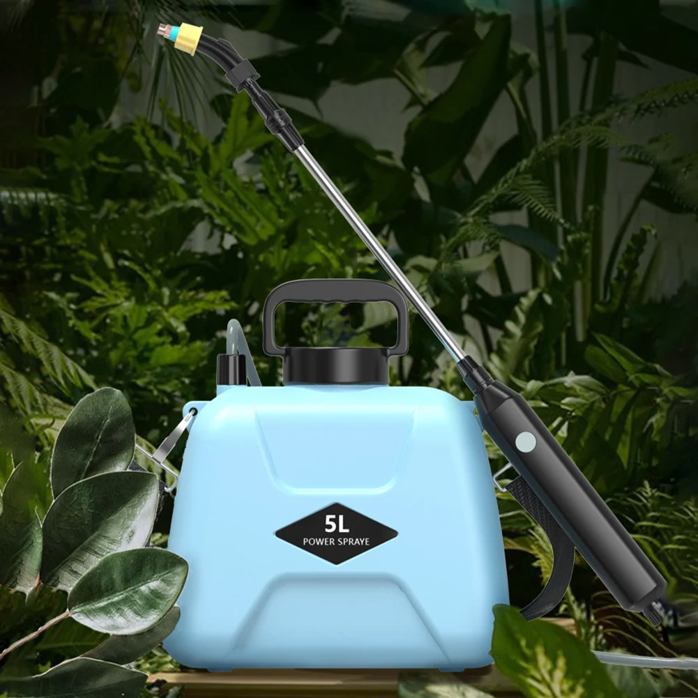 

Electric Sprayer 5L USB Rechargeable Automatic Plant Mister 2 Modes 360 Rotating Nozzle with Shoulder Strap Garden Watering Tool