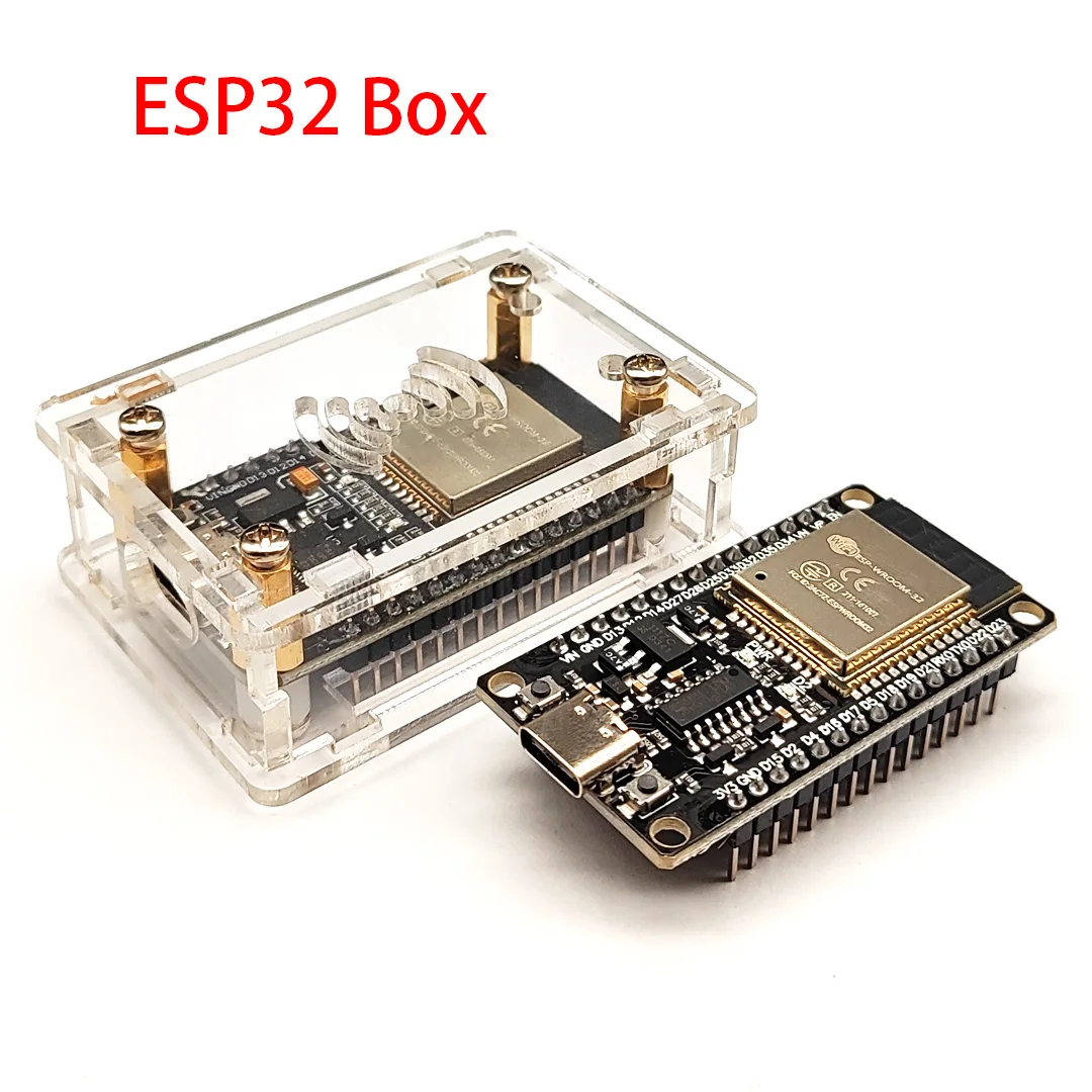 ESP-32 tipo C/Micro caja acrílica ESP32, placa de desarrollo disponible para elegir, módulo de 30 Pines, carcasa acrílica Universal