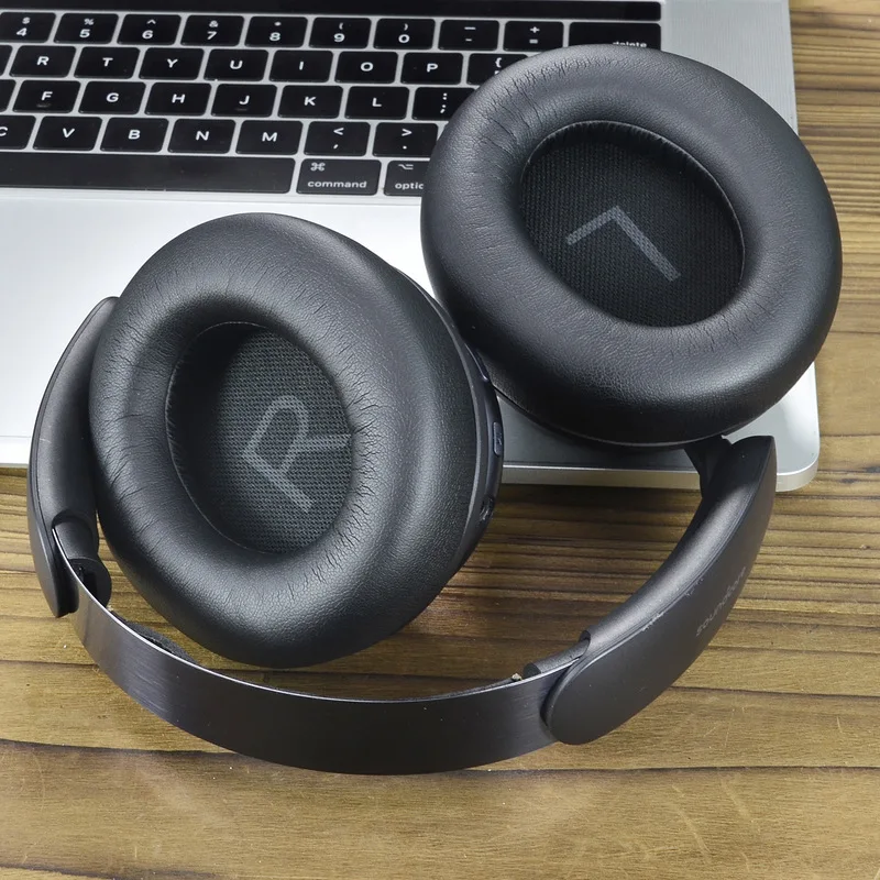 Protein Leather Ear Pads Cushions for Anker Space Q45 Noise Cancelling Headphone Soft Replacement Earpads Spare Accessories - view 2