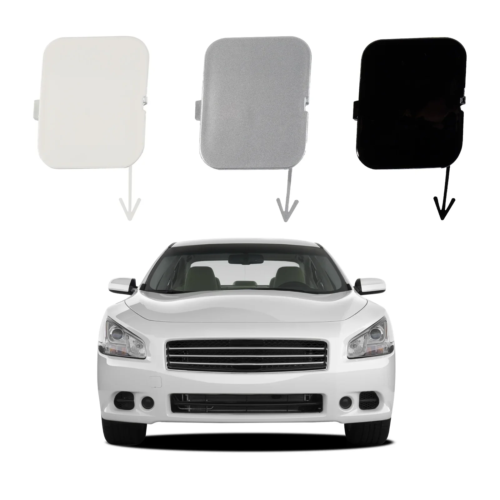 

Front Bumper Tow Hook Cap Towing Eye Cover For Nissan Maxima 2009 2010 2011 2012 2013 62086-9N00H Trailer Cover Cap Accessories