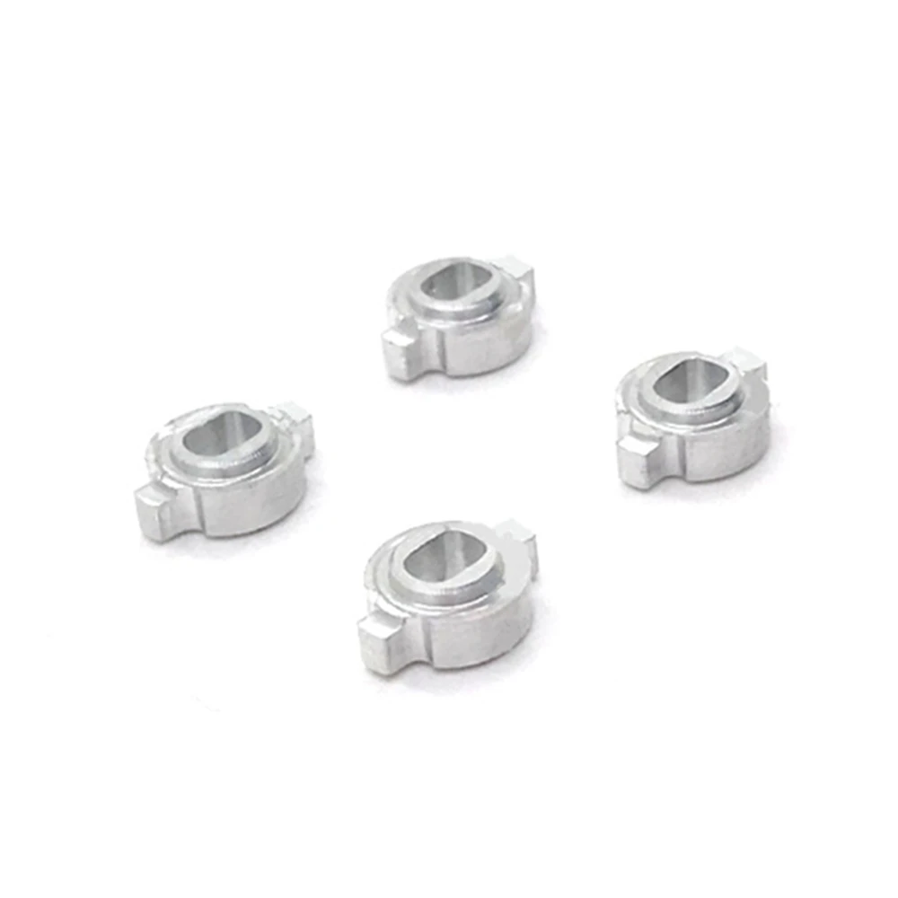 4Pcs Metal Bond Changeover Adapter for Mosquito RC Car ZERO-Z MINI-Z MR-03 Wheel Hub Change to ,Silver