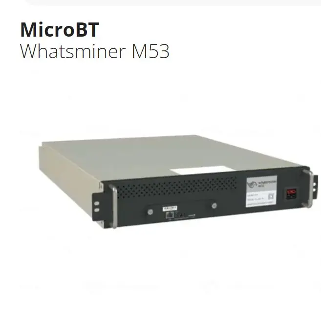 Microbt Whatsminer M53 Hydro 230T/s Economic Sha-256 Algorithm Miner with 6670W power consumption