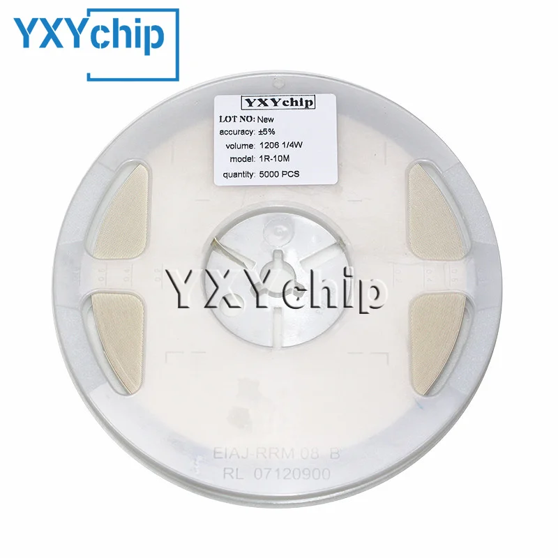 

5000pcs 1206 5% SMd resistor 0R ~ 10M 1/4W 1 10 100 150 220 330 470 ohm 1K 2K 2.2K 4.7K 10K 100K 1R 10R 100R 150R 220R 330R 1M