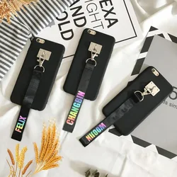 Kpop Colorful Lobster Clasp Keychain Stray HYUNJIN FELIX I.N BANGCHAN HAN SEUNGMIN CHANGBIN LEE KNOW MINHO WOOJIN Phone Lanyard