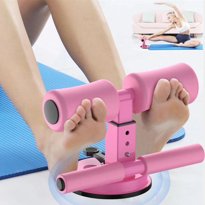 

Gym Equipment Exercised Abdomen Arms Stomach Thighs LegsThin Fitness Suction Cup Type Sit Up Bar Self-Suction abs machine