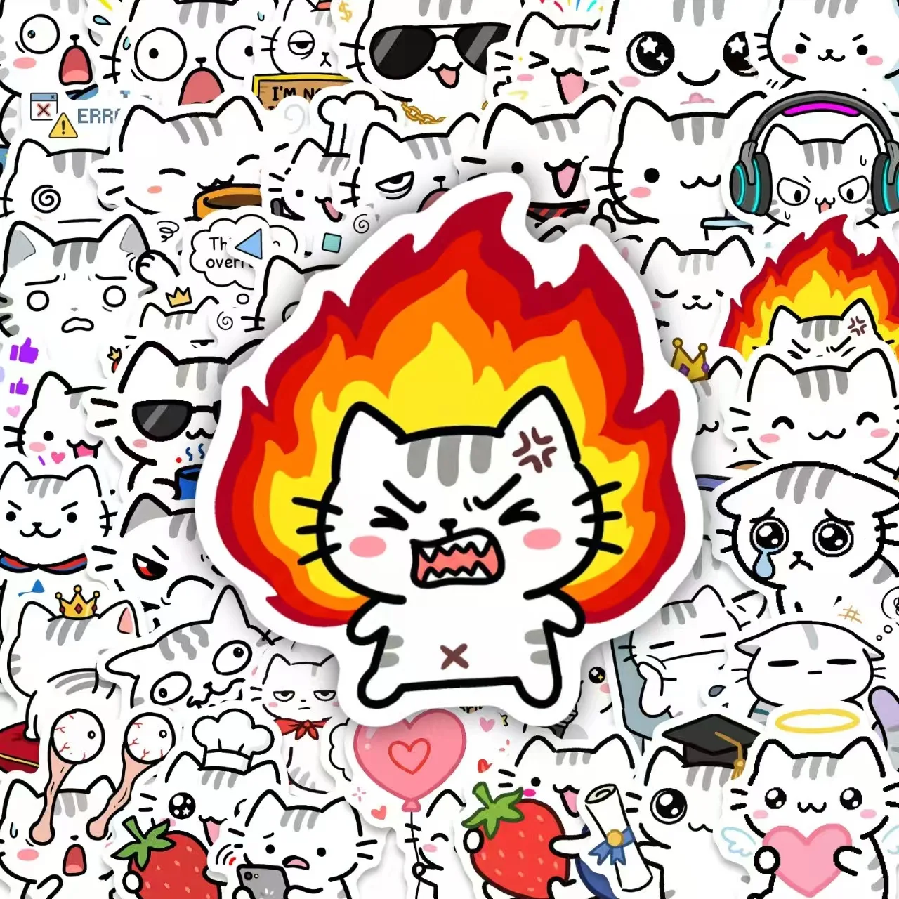 Art Craft Cup - 50 Cute Funny Line Art Cat