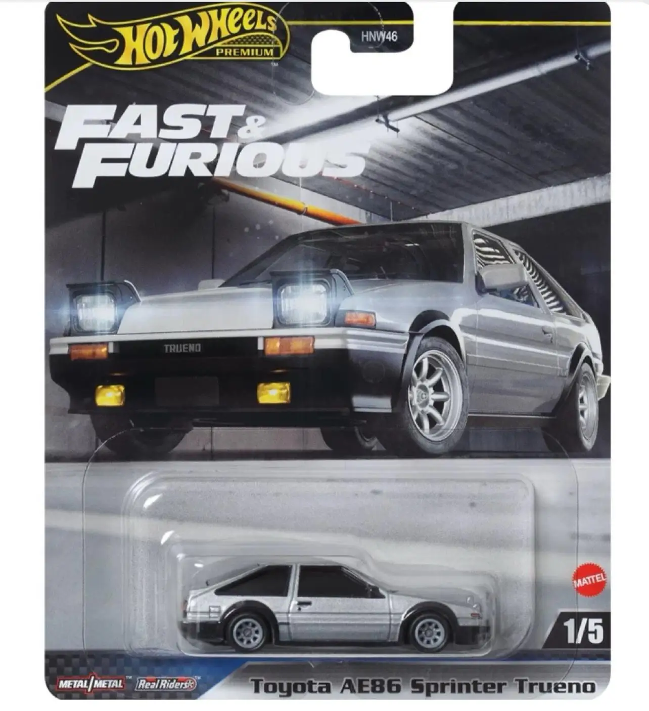 Hot Wheels Cars Fast & Furious Toyota AE86 Sprinter Trueno NISSAN SKYLINE GT-R 1/64 Metal Die-cast Model Toy Vehicles HNW46