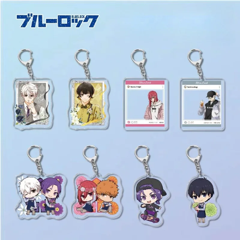 Isagi Yoichi Chigiri Hyoma Bachira Meguru Kuon Wataru Anime Peripheral Acrylic Charming Keychain Pendant Creative Jewelry Gift