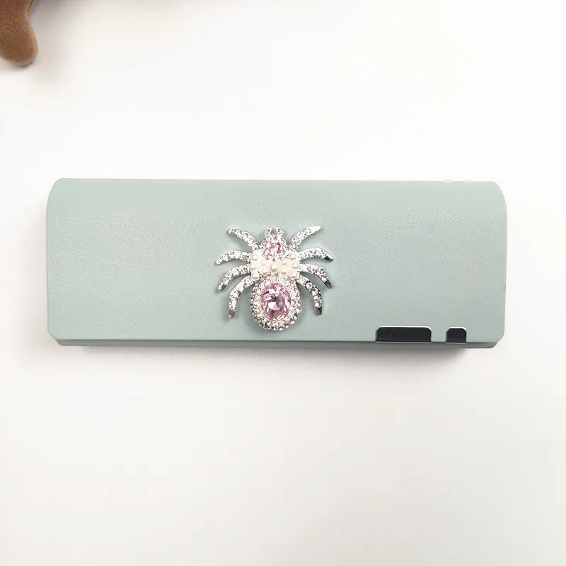 مجموعة مع الماس حافظة نظارات عالية الجودة حافظة نظارات شل صلبة للرجال والنساء صندوق تخزين النظارات الشمسية هدية فتاة B1