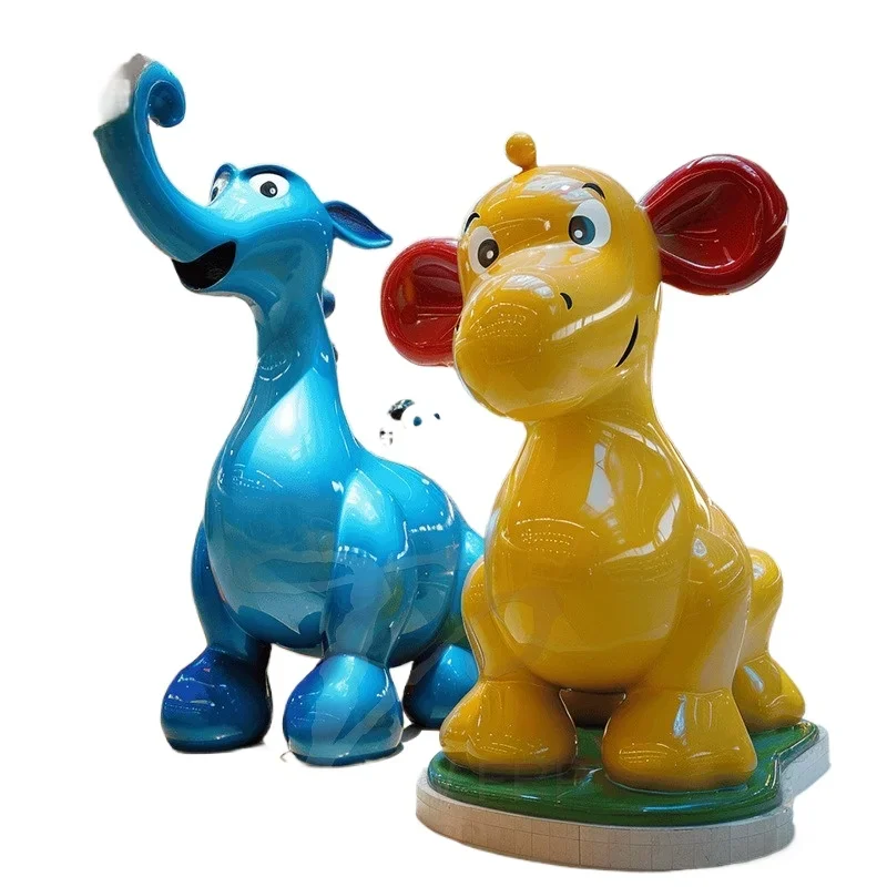 

FRP sculpture cartoon cartoon doll shopping mall IP image outdoor square doll ornament commercial landscape beauty Chen