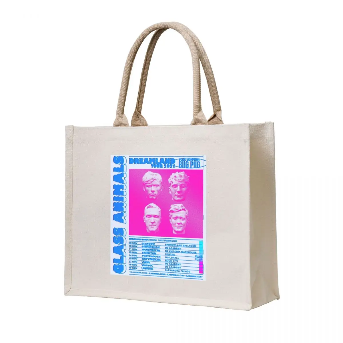 

Glass Animals Dreamland Tour Tote Bag foldable reusable bag Lady bags tote bag women