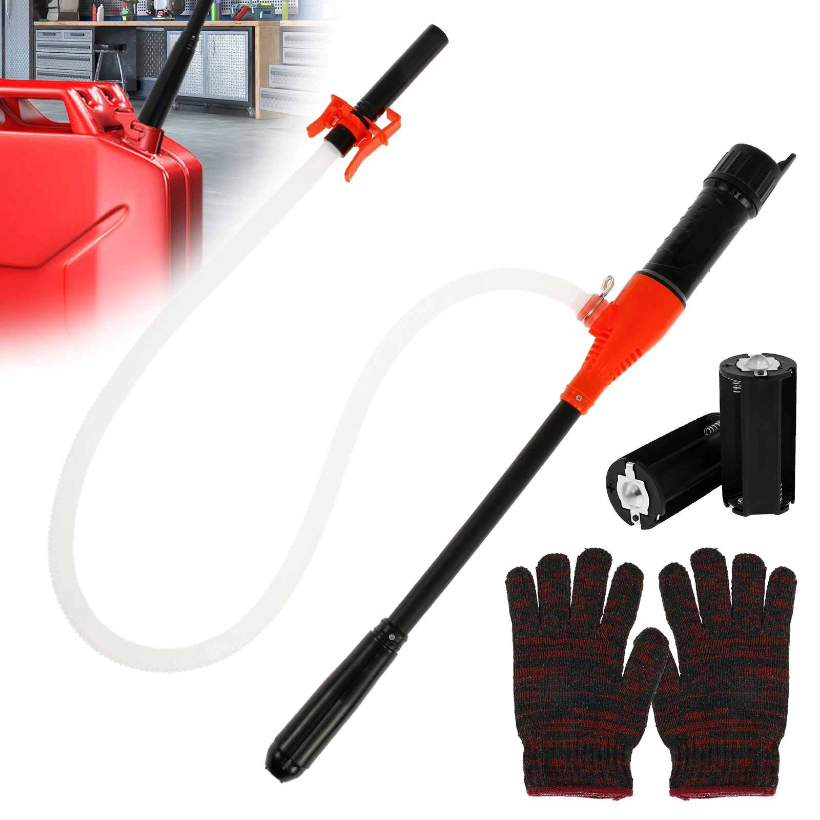 

1pc Electric Oil Pump Siphon Liquid Transfer Pump Portable Electric Siphon Pump Hand Fuel Pump for Gas Fuel Diesel Water Transfe