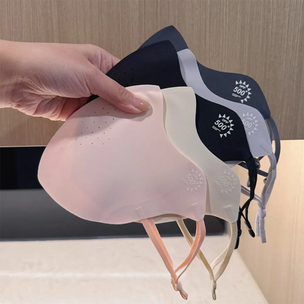 

Новая дышащая маска из ледяного шелка, моющаяся пылезащитная маска для лица для верховой езды, кружевная сетка, анти-УФ-защитная маска, унисекс