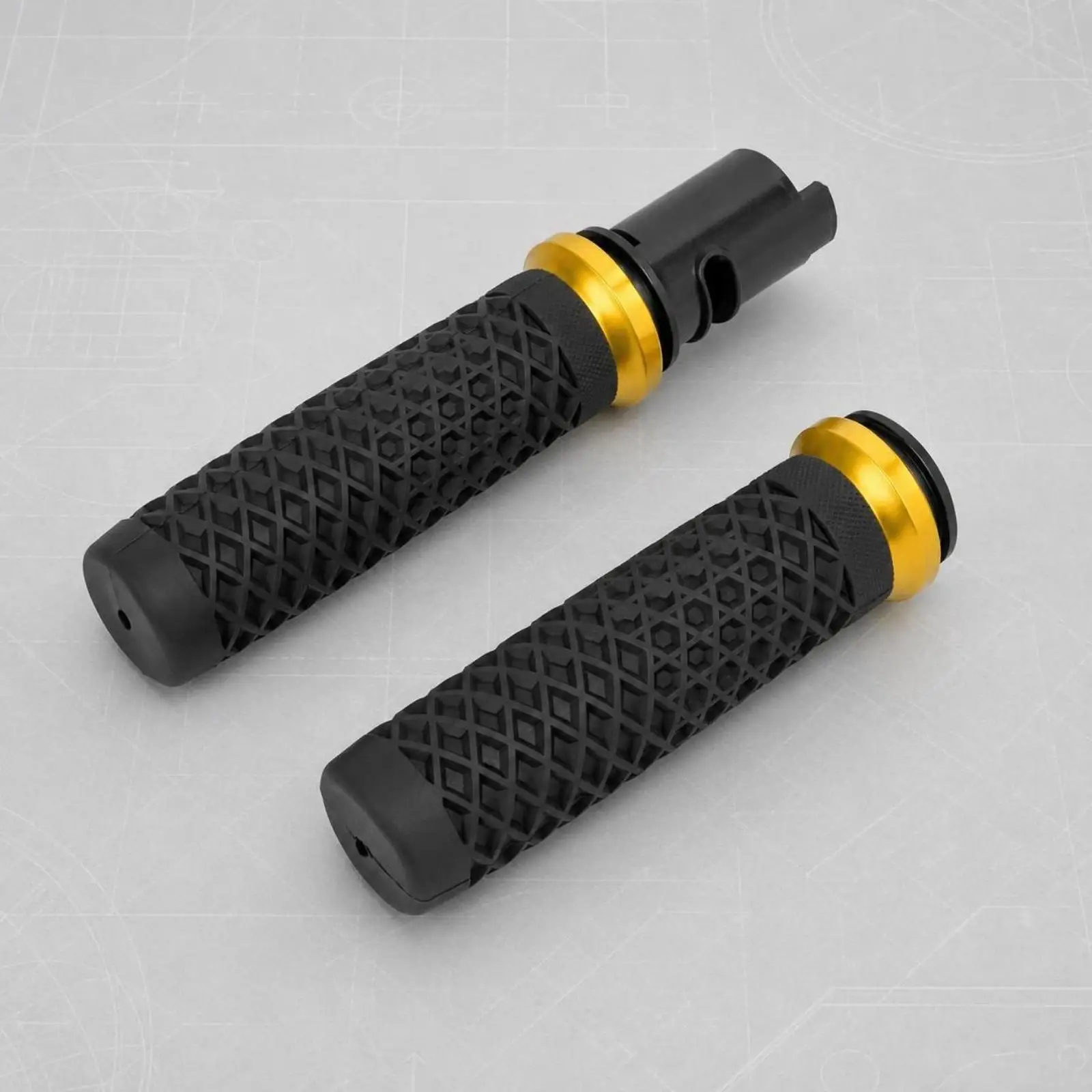 Diamond Texture Motorcycle Handlebar Grips Non Slip Rubber Aluminum Alloy Fit for Bagger 121CVO Highway Model Touring Motorcycle