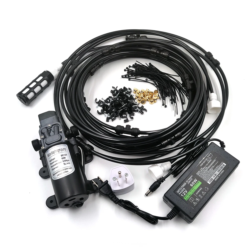 Outdoor Mmisting Humidifying Cooling Fog System, Low Pressure Outdoor Misting System, Misting Cooling Mister
