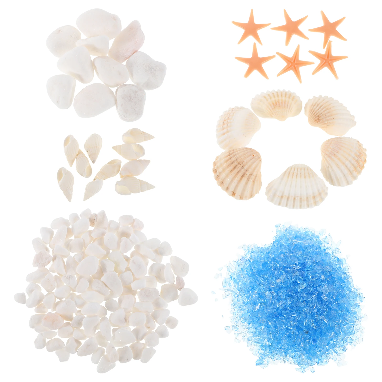 

Marine Material Package Clam Shells for Crafts Household Epoxy Resin Kit Beginners Diy Scenery Stones Making