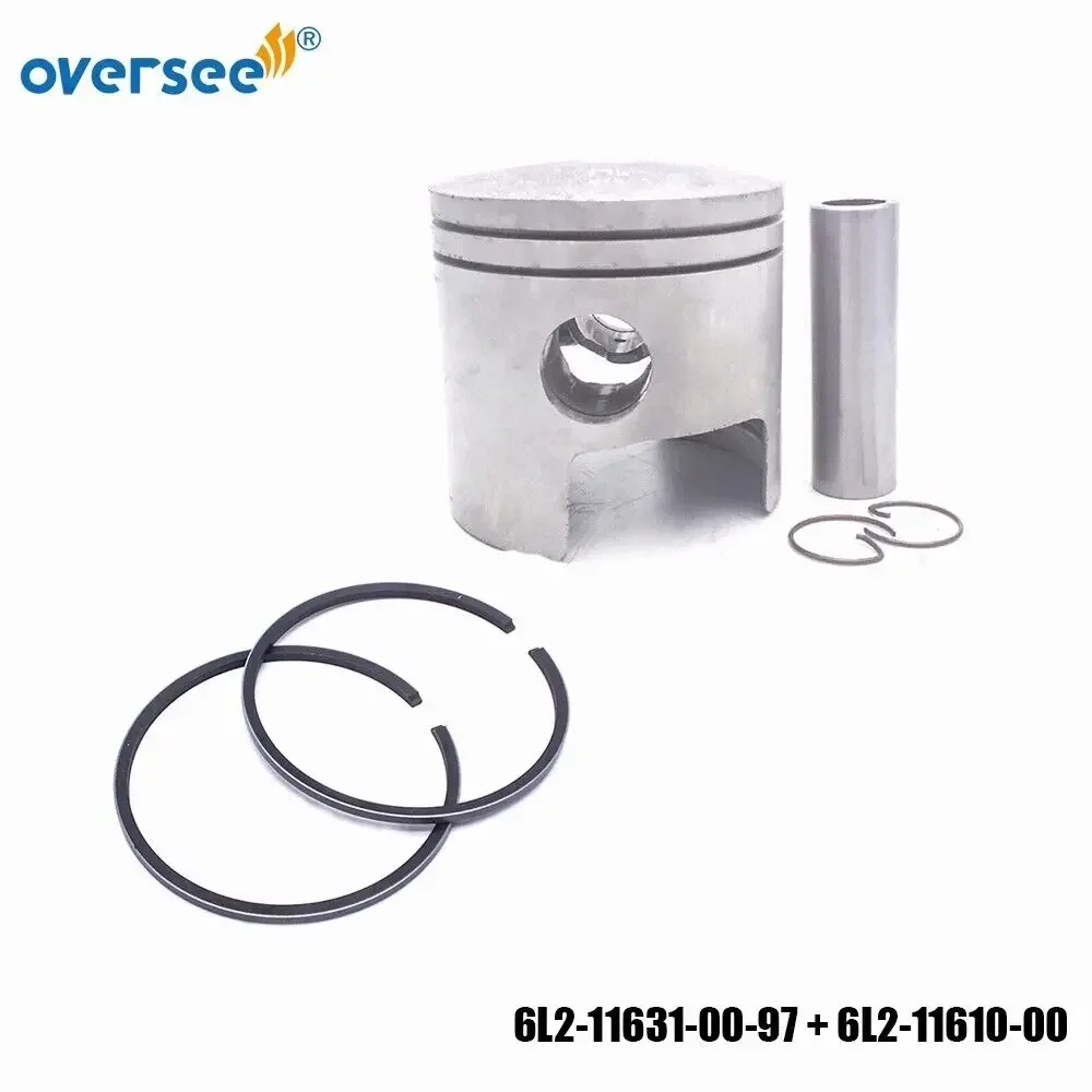 

6L2-11631-00-97 OUTBOARD PISTON STD and Piston Ring 6L2-11610 For Yamaha Outboard Engine Motor