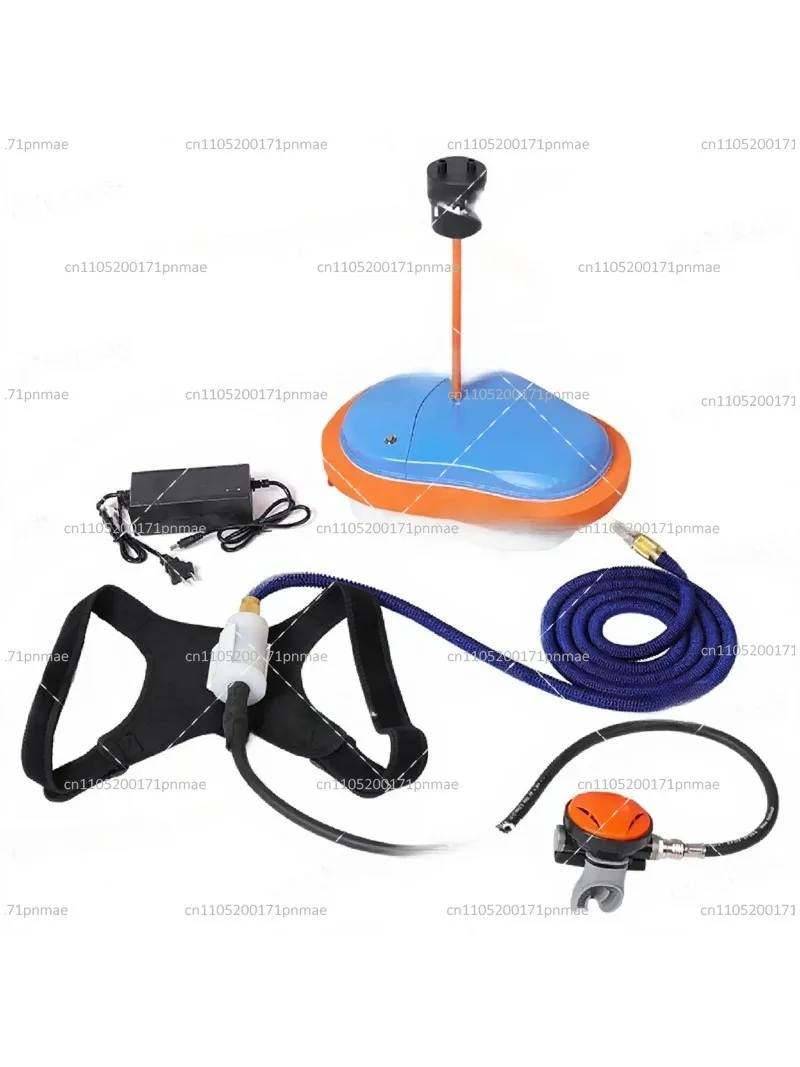 Portable Scuba Diving Snorkel Equipment Device Underwater Support with Replaceable Battery for 7M 50min