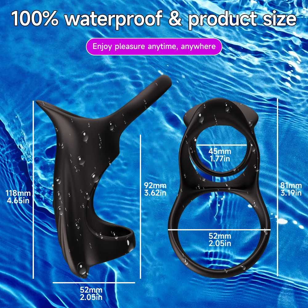 Penis Sleeve Cock Ring For Men Delay Ejaculation Stronger Erection Vibrator G-Spot Stimulation Adult Goods Sex Toy for Couples