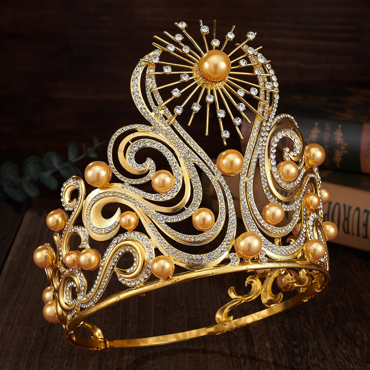 Latest Miss Universe World Beauty Pageant Crown Winner Hair Jewelry Princess Adjustable Tiara Headdress Lumiere De LInfini Crown