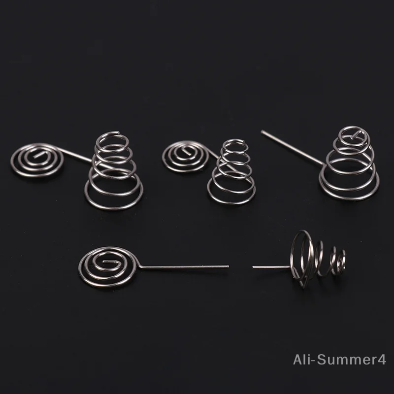 5 Pcs AAA Battery NIckel Wire Spring AA Battery Negative And Positive Coils Spring Contact Plate DIY Accessories