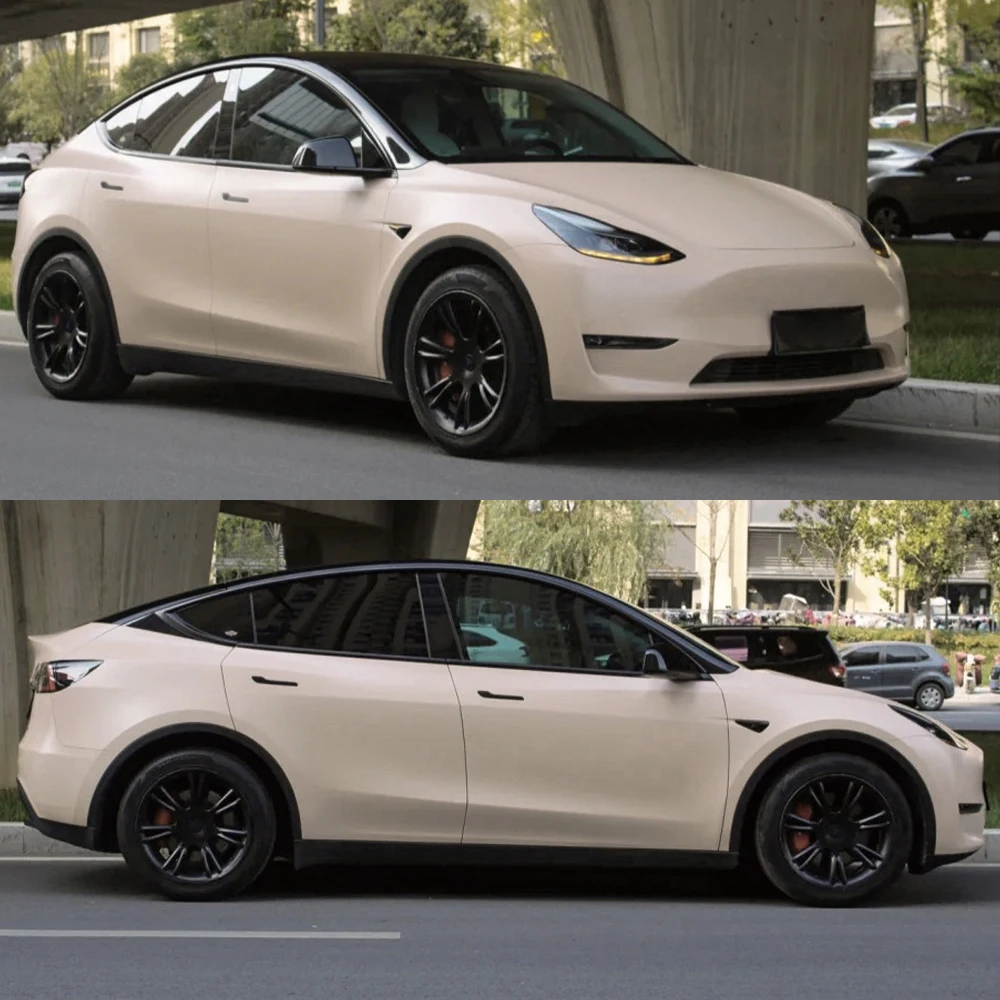 Car Sticker Matte Mocha Latte Vinyl Wrapping Film Color Change Bubble Free Film PVC Decal Car Accessories Interior Exterior