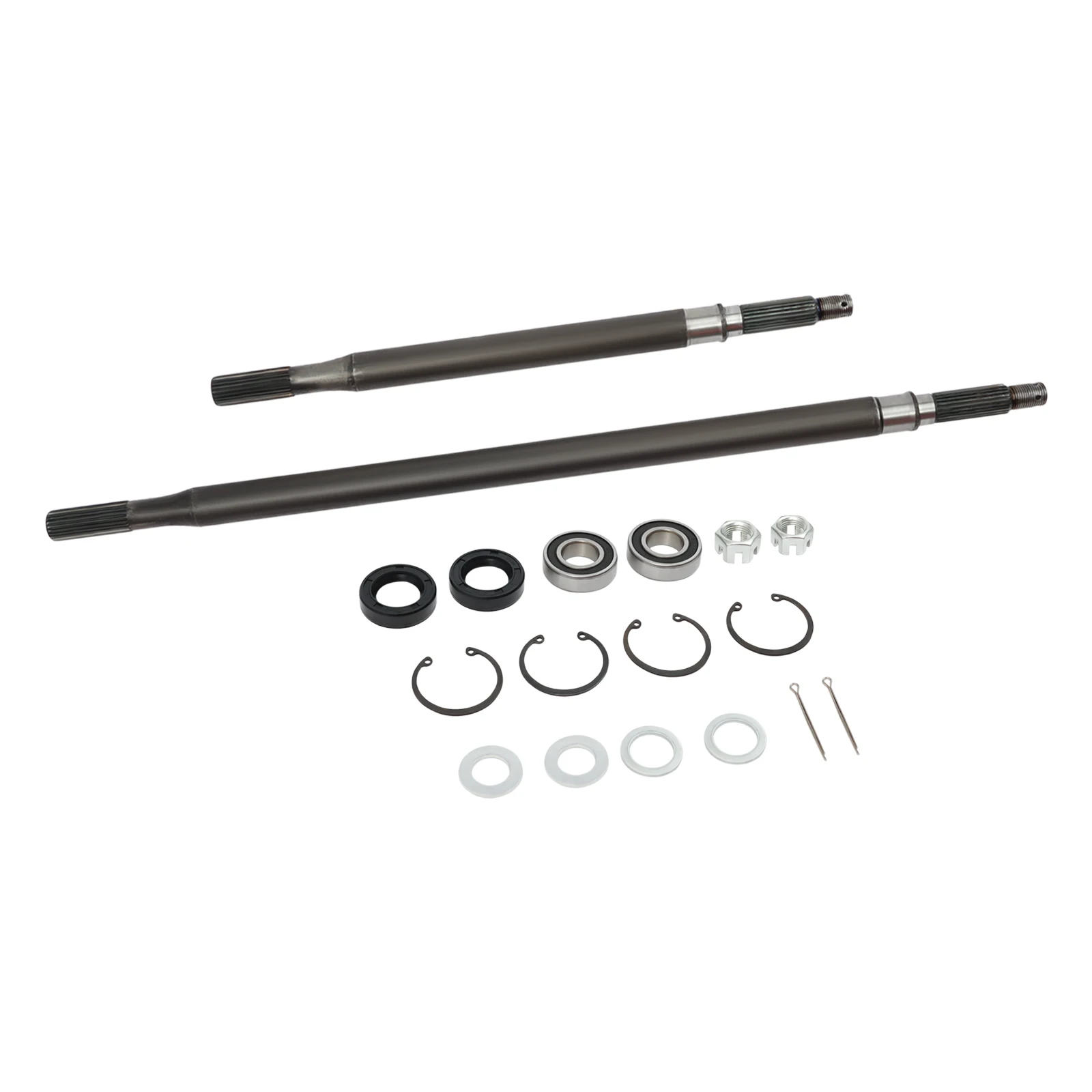 Poros As Roda Belakang RXV, Poros As Roda Belakang Spline RXV untuk Golf Cart, dengan Kit Seal Bantalan, untuk Model Listrik EZGO RXV 2008 ke Atas