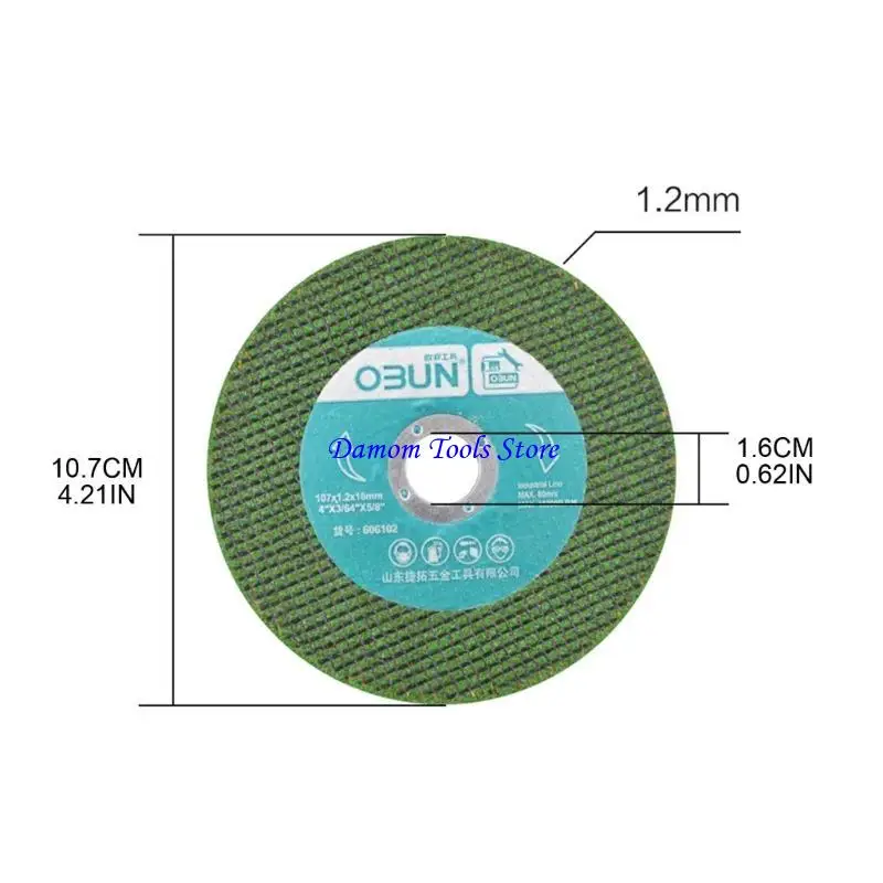 57be 10pcs 107x1.2x16mm bánh xe cắt nhựa cho các công cụ điện abrasiveBlade bền bỉ