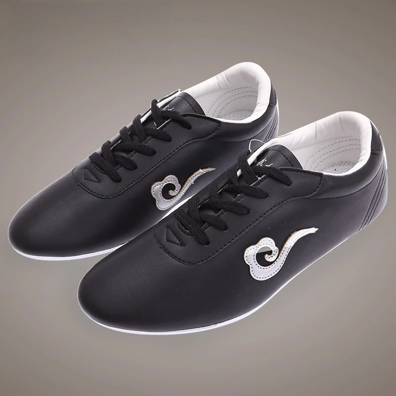 أحذية الكونغ فو الجلدية لتدريب فنون الدفاع عن النفس تاي تشي ووشو خفيفة الوزن وغير قابلة للانزلاق للرجال والنساء أحذية الممارسة التقليدية #1