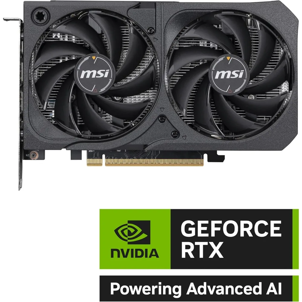 Gaming Graphics Card 8GB GDDR6 128-bit RTX 5050 2617MHz OC DP HDMI NVIDIA Blackwell Architecture view 3