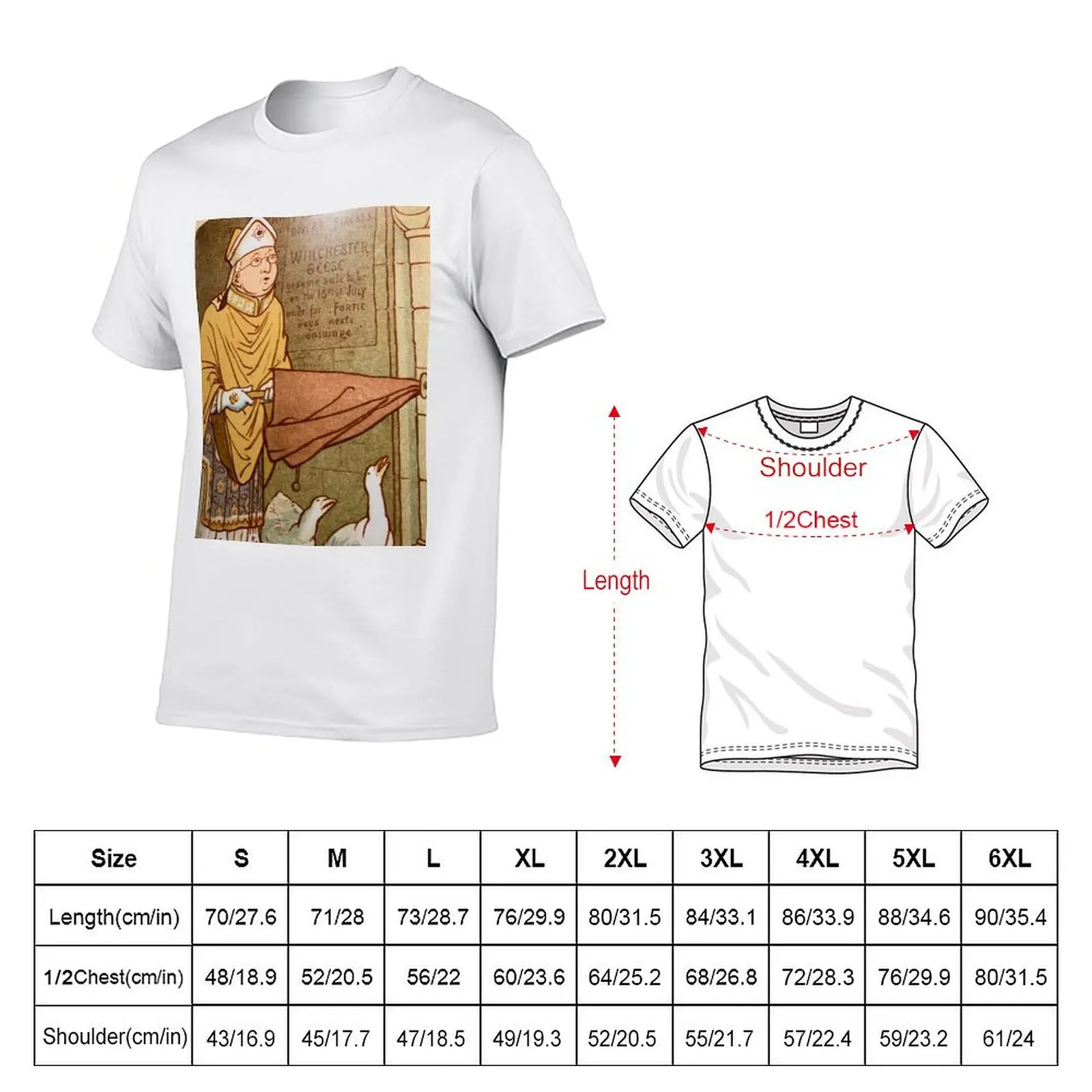 Saint Swithin. T-Shirt man t shirts graphic men t shirt cotton 100% T-Shirt
