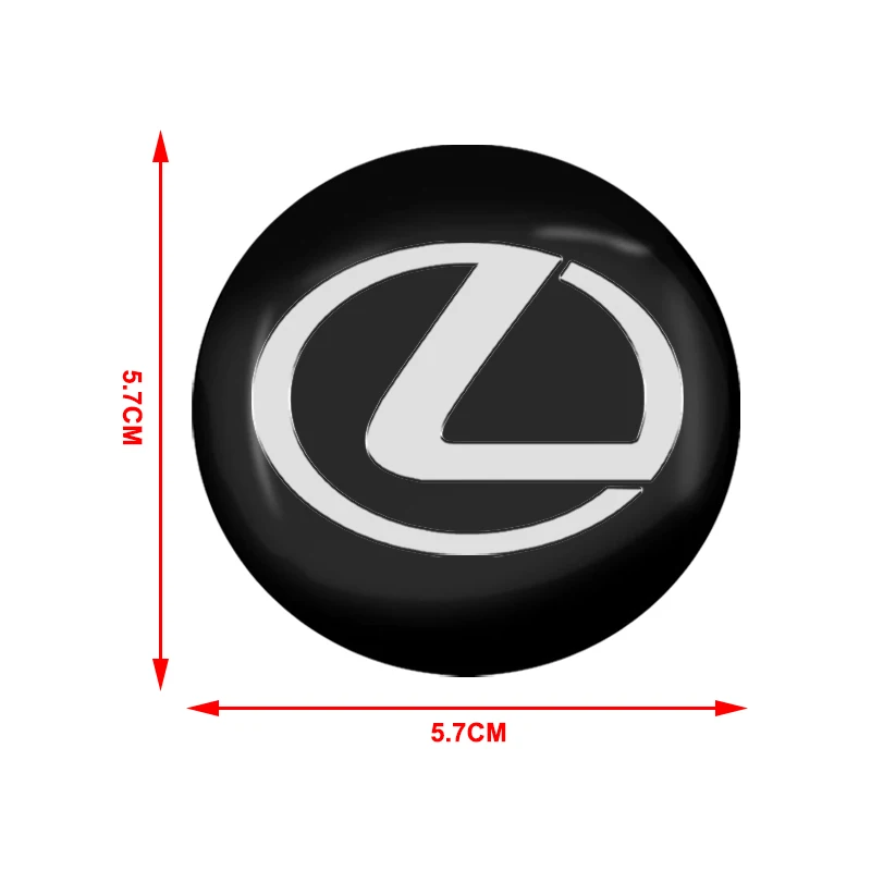 56 مللي متر سيارة عجلة مركز غطاء محور شعار ملصق عجلة لامع ورائع لكزس LS LC RZ RC IS350 ES300 GS350 CT200h GX460 LX570 220D 250 UX #4