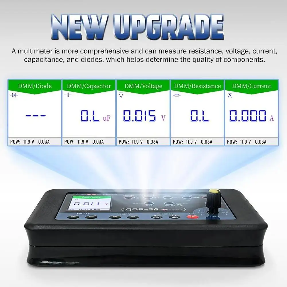 

QDB 3A 4A QDB-5A Автомобильный привод Тестер Осциллограф Генератор Драйвер катушки двигателя Шаговый мультиметр ШИМ Инструмент зажигания S A9L6