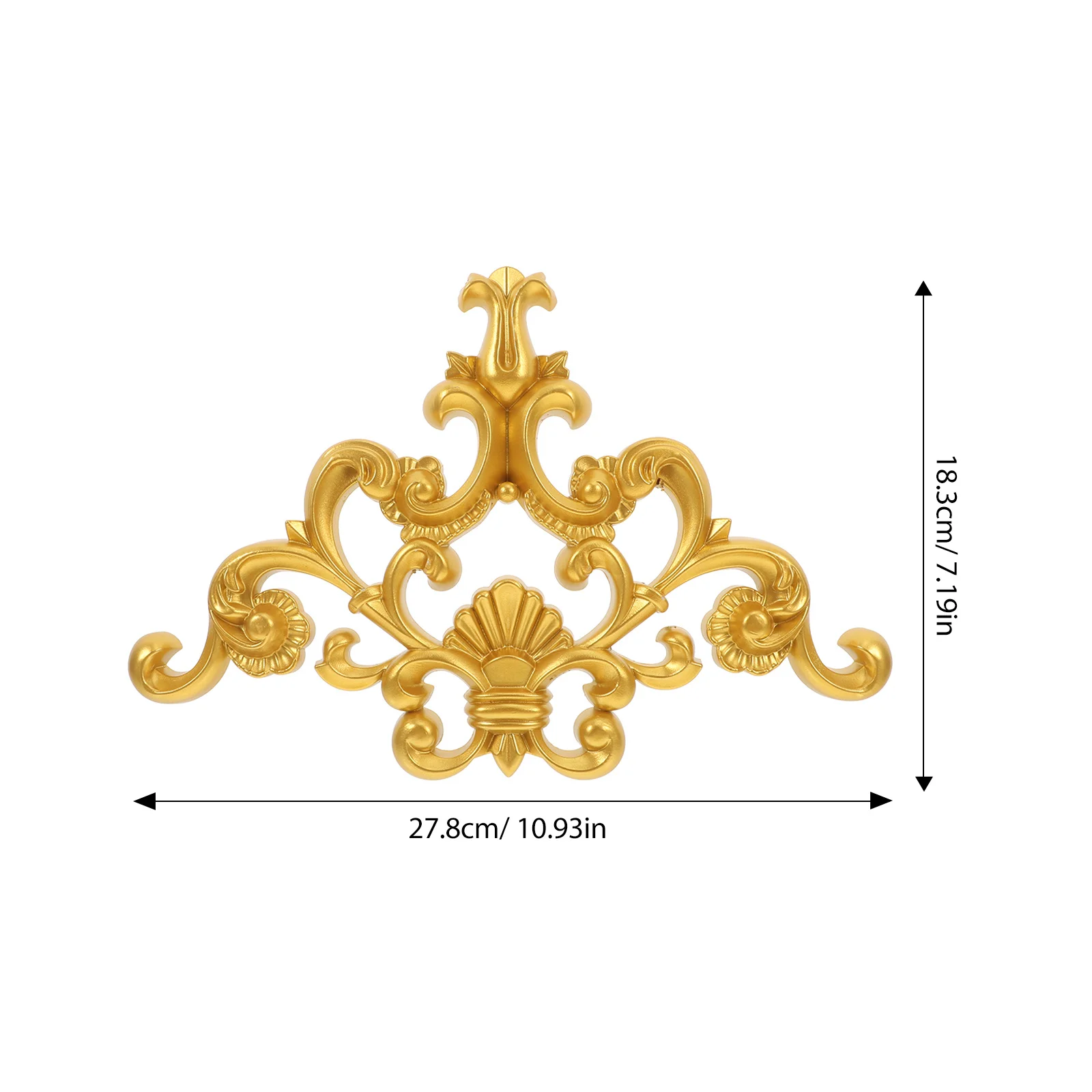 بولي كلوريد الفينيل منحوتة زهرة زين البلاستيك راصعة التصميم الأوروبي غير مصبوغ جدار سقف باب خزانة زخرفة الأثاث #3