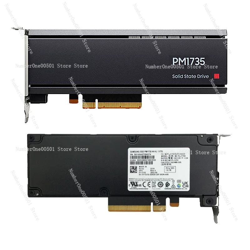 1Pcs, Applicable To Samsung/Samsung PM1735 1.6T AIC Card PCIE4.0 Server Enterprise Solid State Drive