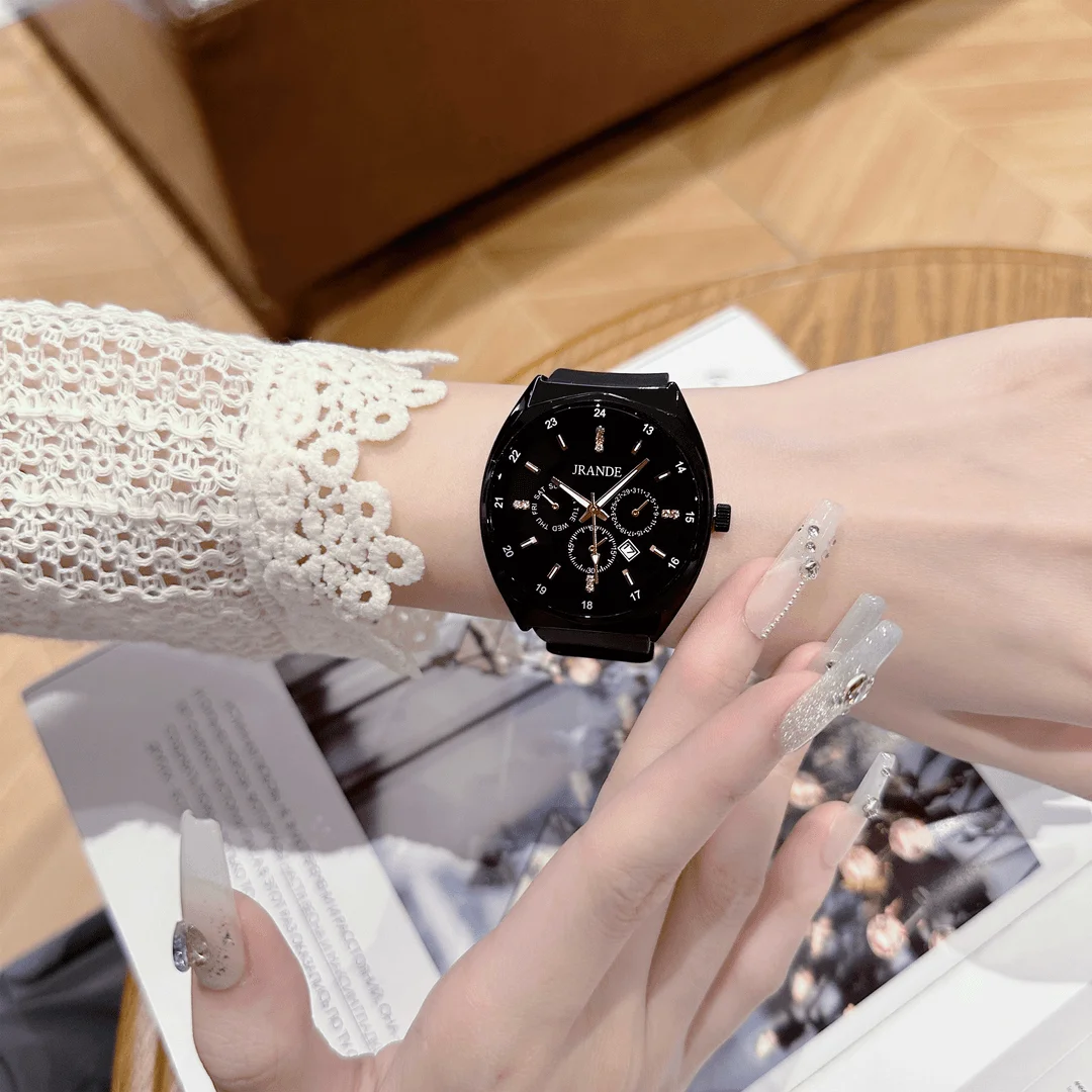 Authentic Casual Style Fashion WristwatchVersatile Calendar Watch For Men And WomenCoupleWatchDouble Accessory A Pair Of Watches