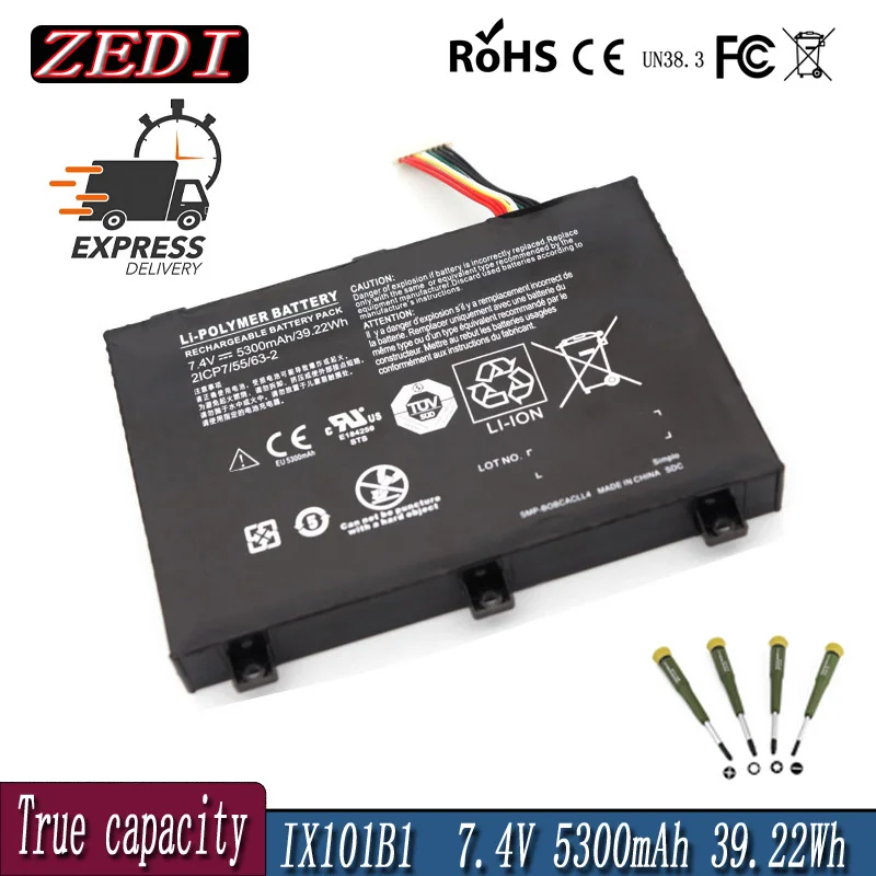 ZEDI Original 7.4V 39.22Wh SMP-BOBCACLL4 2ICP7/55/63-2 Laptop Battery For Xplore XSlate B10 IX101B2 D10 iX101B1 Rugged Tablet