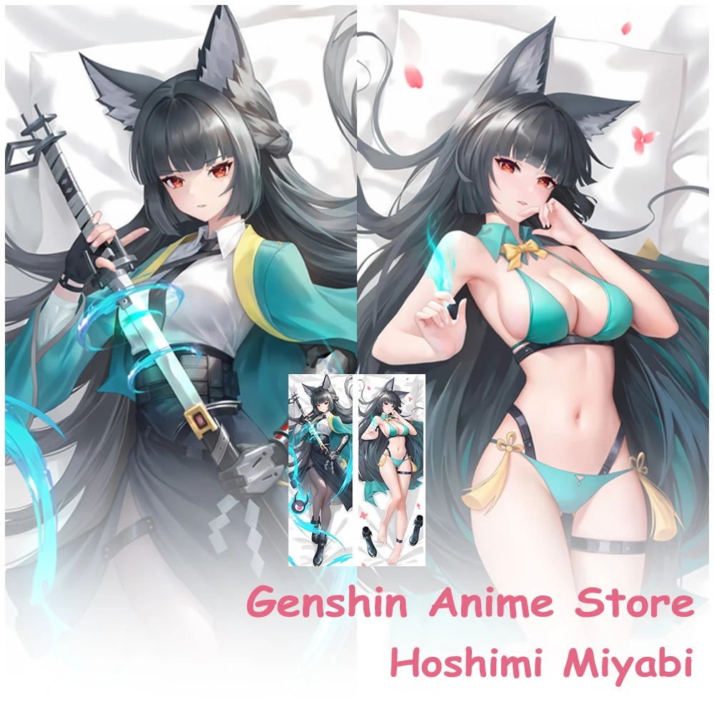 

Чехол для подушки в стиле аниме Hoshimi Miyabi Dakimakura, декор для комнаты, подушка для сна отаку, чехол для подушки, обнимающее тело, реквизит для косплея 50X150