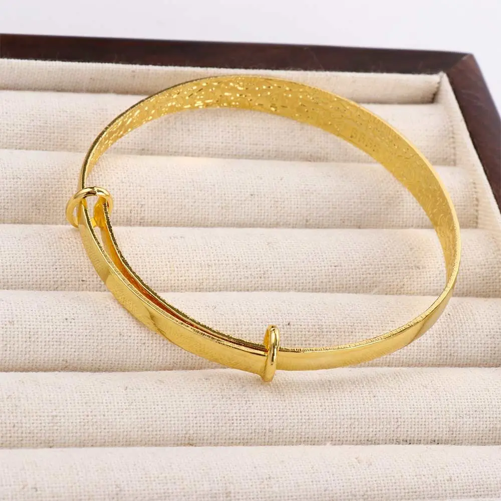 Star Delicate Wedding Bride Decor Party Ladies Female 24K Women Bracelets Adjustable Bangle Cuff Bracelet Dubai Bangle Bracelet