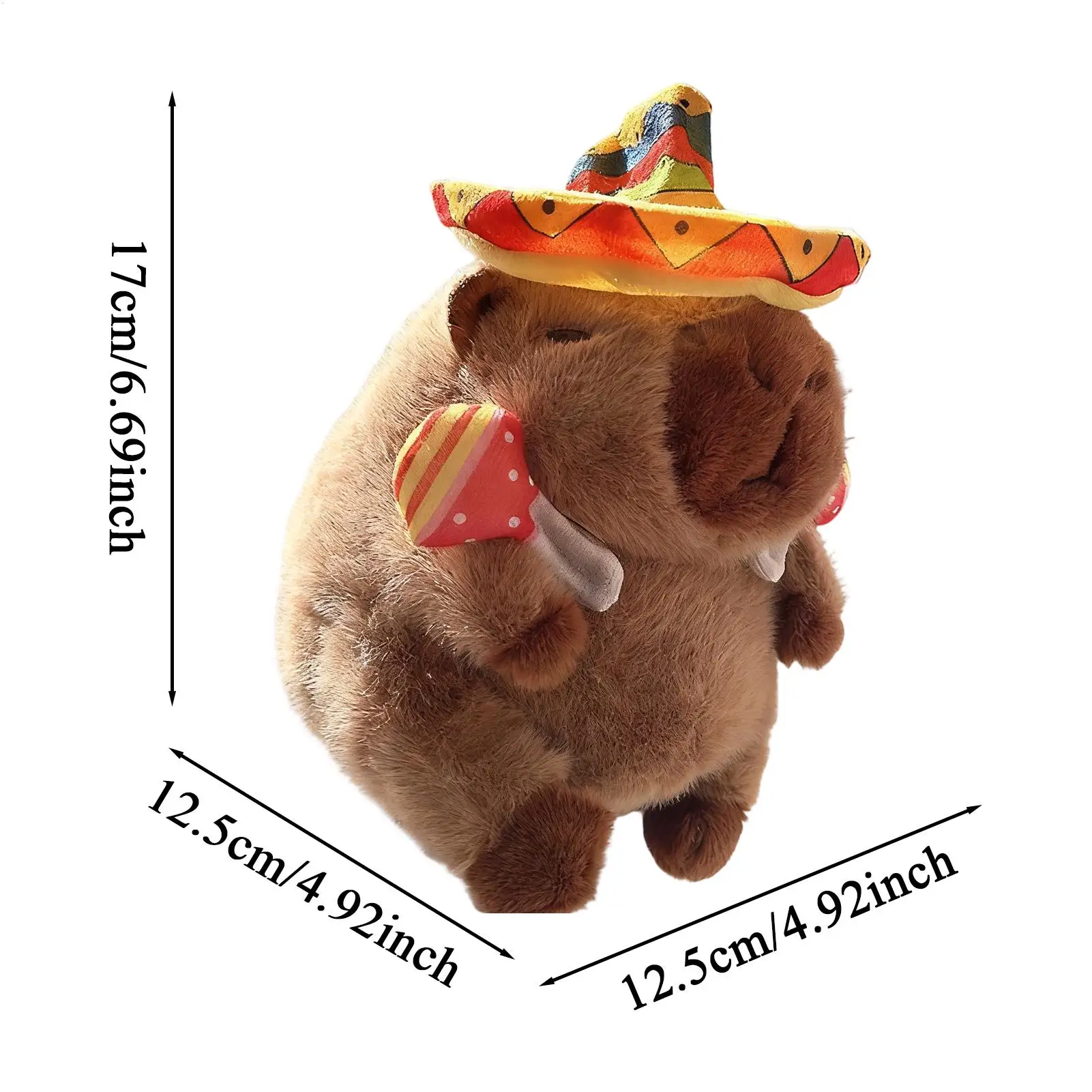 Capybara chantant jouet électrique interactif en peluche poupée électronique en peluche pour garçons filles centres de garderie vacances d'anniversaire