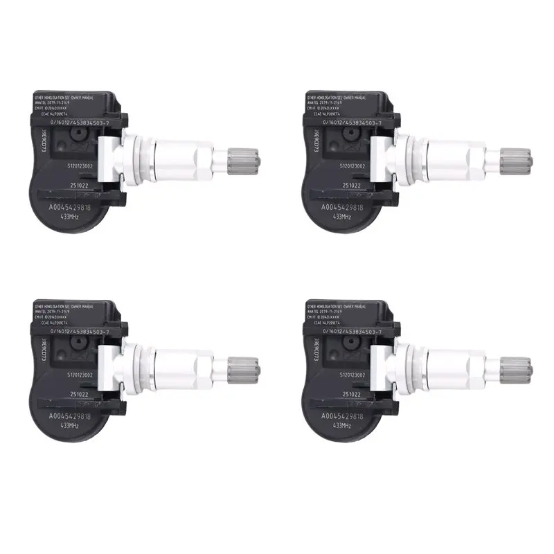 

A20K-Tire Pressure Sensor 4PCS 433Mhz TPMS For ML-Class W164 CLS C219 A0045429818 A0025408017