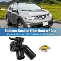 X Autohaux Conjunto de carcasa del termostato del refrigerante del motor del coche 21517JP00A/ 214308991 A para Nissan Murano Quest LE Platino 2009 -2017