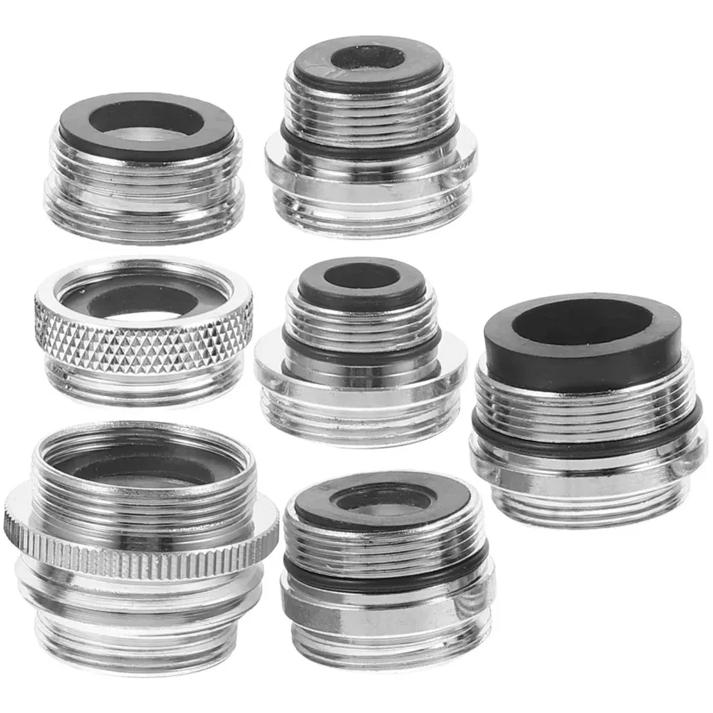 

Adapter Bathroom Sink Portable Water Silver Assorted Thread Bathroom Sink Copper Faucet Attachment High Quality