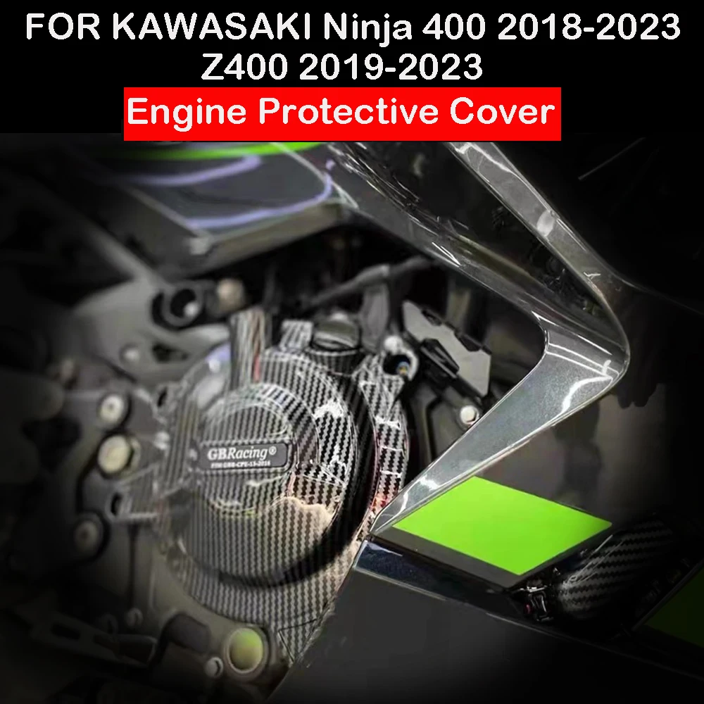 

FOR KAWASAKI NINJA 400 2018-2023 Z400 2019 2020 2021 2022 2023 NINJA 500 Ninja500 2024 Engine Protection Cover For GBRacing