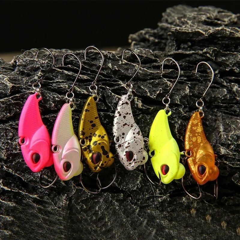 Mini Vib Ratlin for Fishing Sinking Lure Hard Bait Full Swimming Layer for Perch Fishing Trout Area Pesca 28mm2.3g Lures