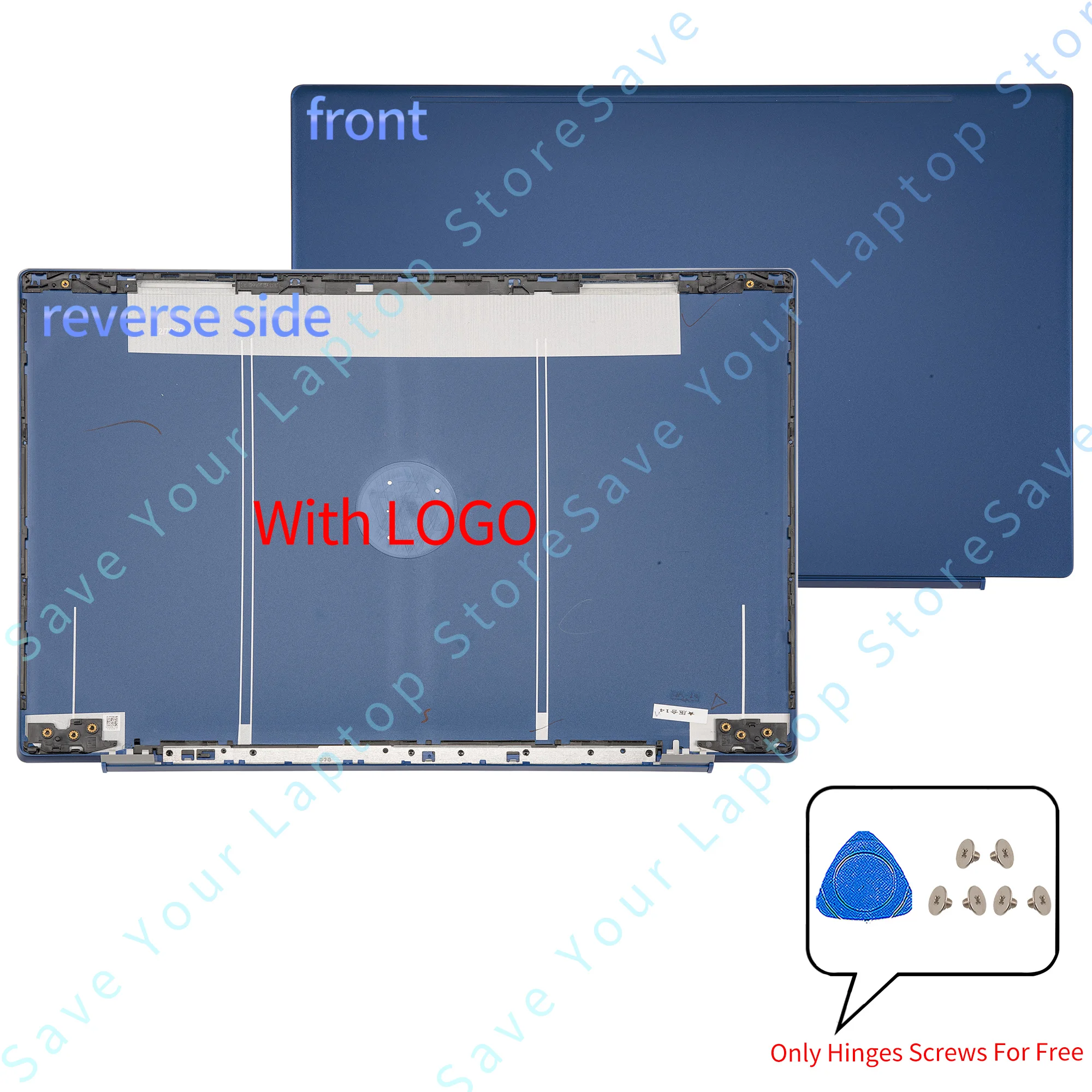 LCD Back Cover For Pavilion 15-CW 15-CS TPN-Q208 Top Case Front Bezel Hinges Laptop Parts Replace Black/Gray