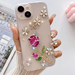 Handwork Glitter Shine Case For iPhone 17 ProMax Air 16 E 15 14 Plus 13 Pro 12 MINI 11 Pro Max Luxury Fashion Cover